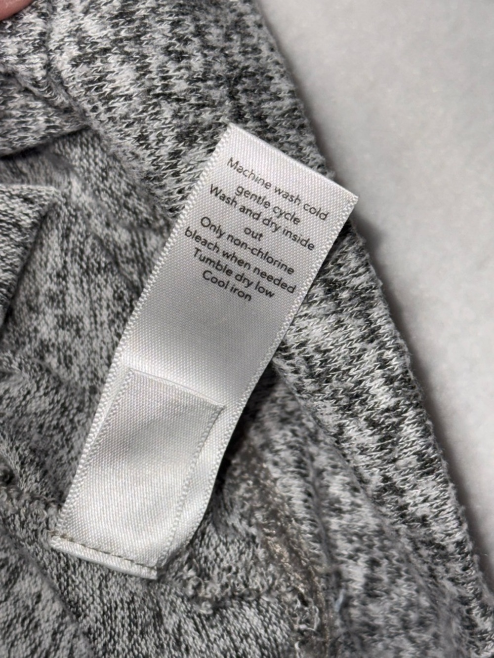 Athleta Gray Marled Crew Long Sleeve Sweatshirt Pullover Women Sz L - Picture 4 of 8